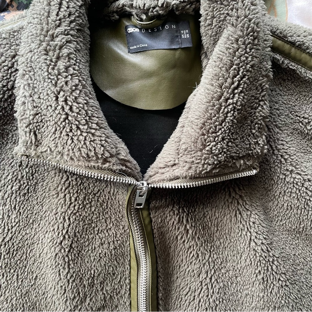 Asos Sherpa Zip-Up Teddy Jacket - Picture 2 of 4
